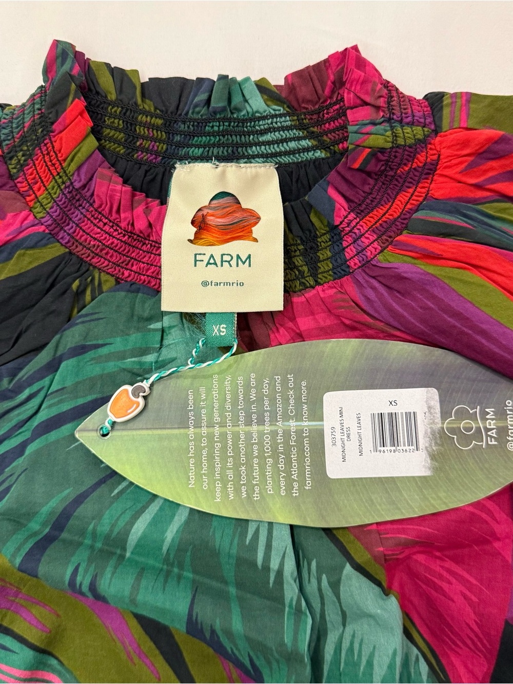 NWT FARM Rio Mini Dress - Picture 3 of 4